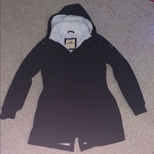 HOLLISTER NAVY WINTER COAT